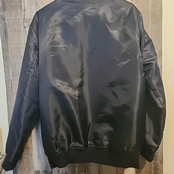 Hard Rock Hotel Riviera Maya Bomber Jacket Blue Zip Up Polyester Mens Small - Picture 10 of 12